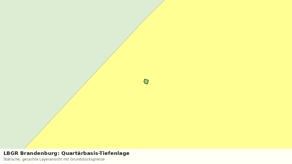 Statische Kartenansicht: LBGR Brandenburg: Quartärbasis-Tiefenlage