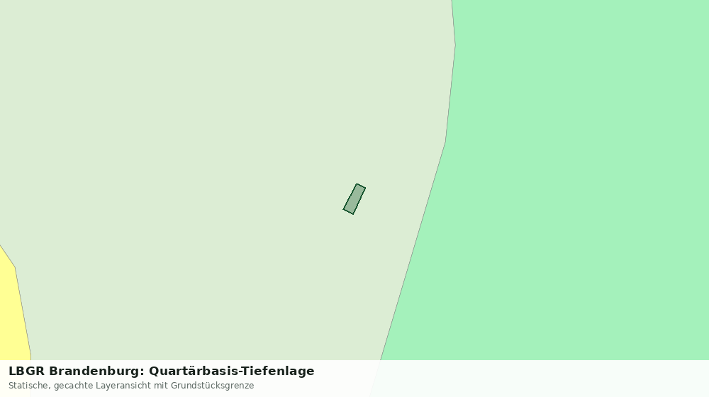 Statische Kartenansicht: LBGR Brandenburg: Quartärbasis-Tiefenlage