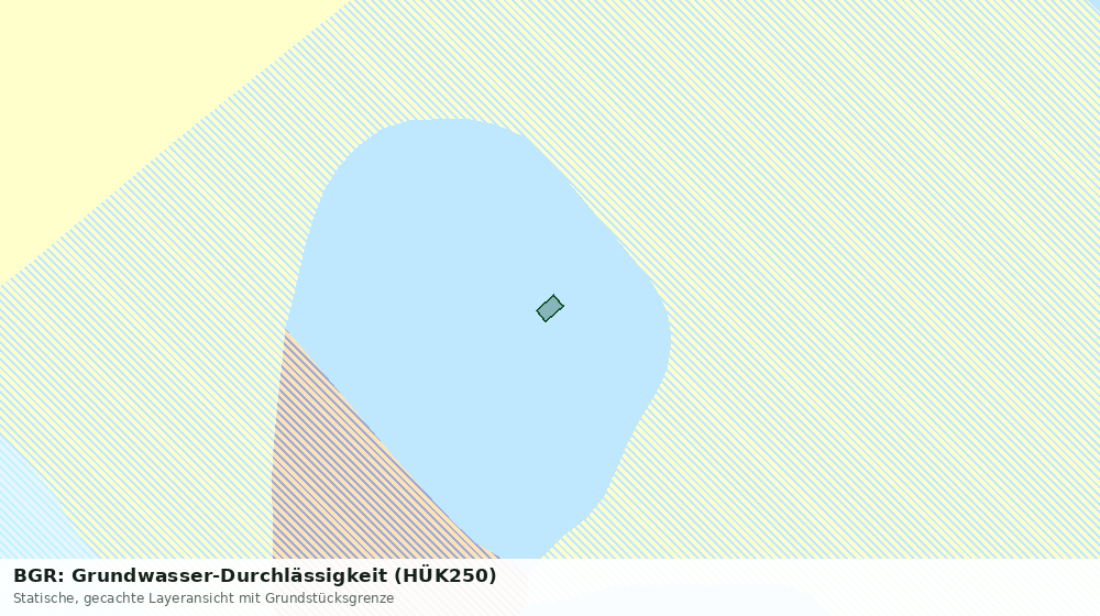 Statische Kartenansicht: BGR: Grundwasser-Durchlässigkeit (HÜK250)