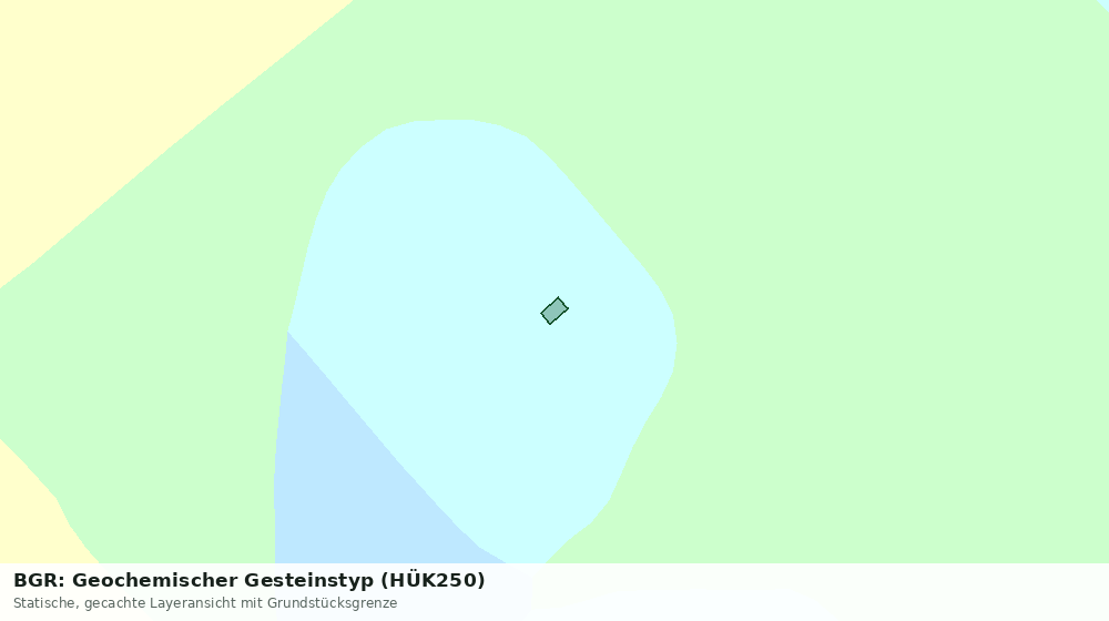 Statische Kartenansicht: BGR: Geochemischer Gesteinstyp (HÜK250)