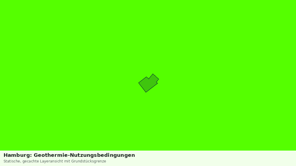Statische Kartenansicht: Hamburg: Geothermie-Nutzungsbedingungen