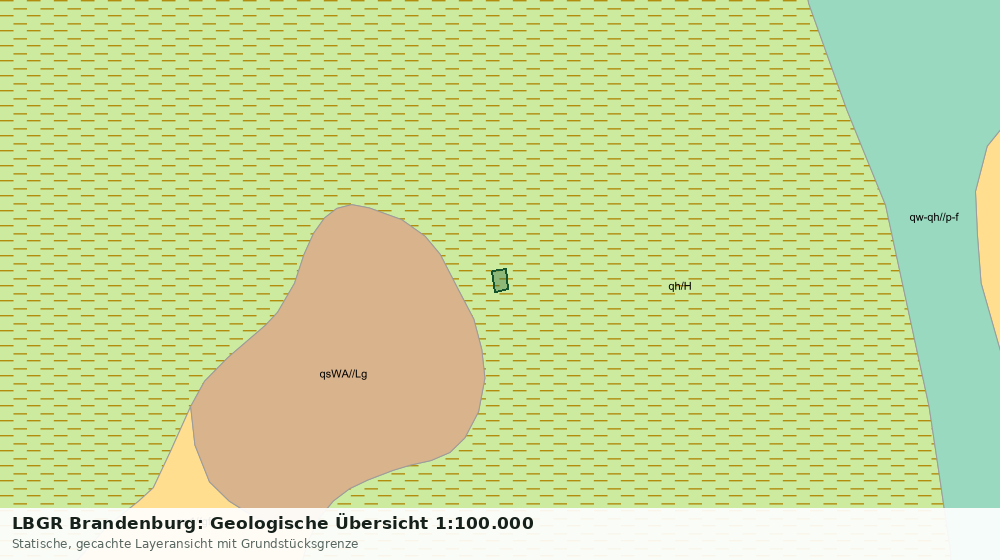 Statische Kartenansicht: LBGR Brandenburg: Geologische Übersicht 1:100.000