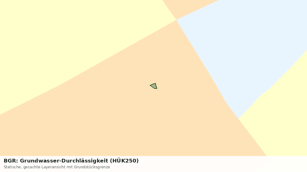 Statische Kartenansicht: BGR: Grundwasser-Durchlässigkeit (HÜK250)