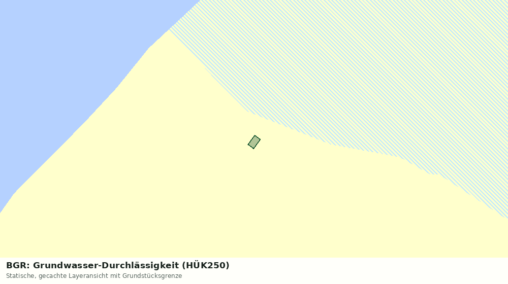 Statische Kartenansicht: BGR: Grundwasser-Durchlässigkeit (HÜK250)