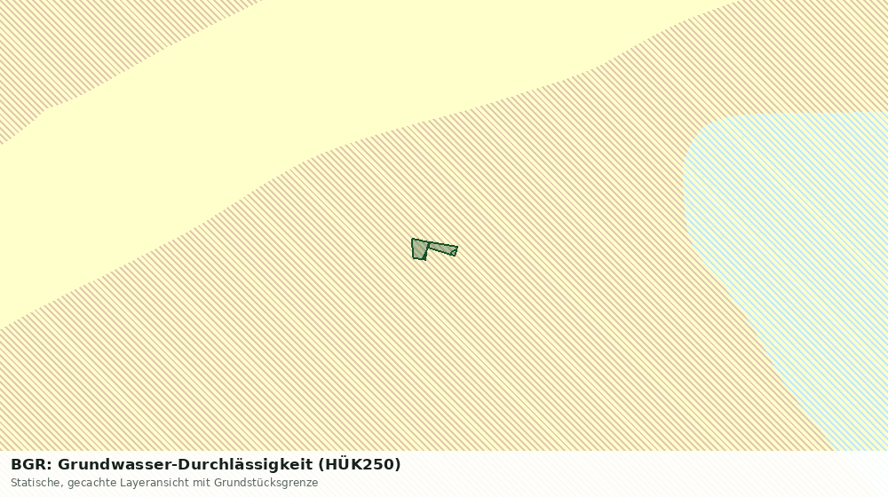 Statische Kartenansicht: BGR: Grundwasser-Durchlässigkeit (HÜK250)