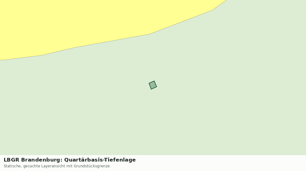 Statische Kartenansicht: LBGR Brandenburg: Quartärbasis-Tiefenlage
