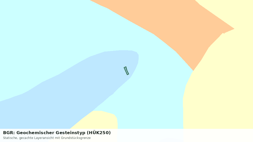 Statische Kartenansicht: BGR: Geochemischer Gesteinstyp (HÜK250)