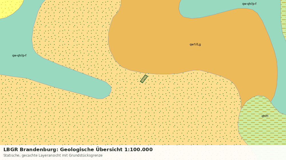 Statische Kartenansicht: LBGR Brandenburg: Geologische Übersicht 1:100.000