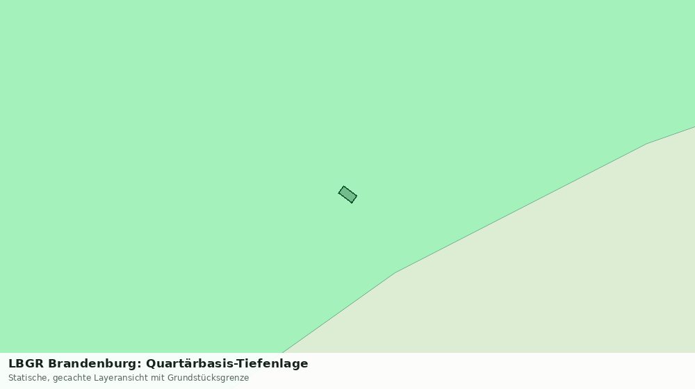 Statische Kartenansicht: LBGR Brandenburg: Quartärbasis-Tiefenlage