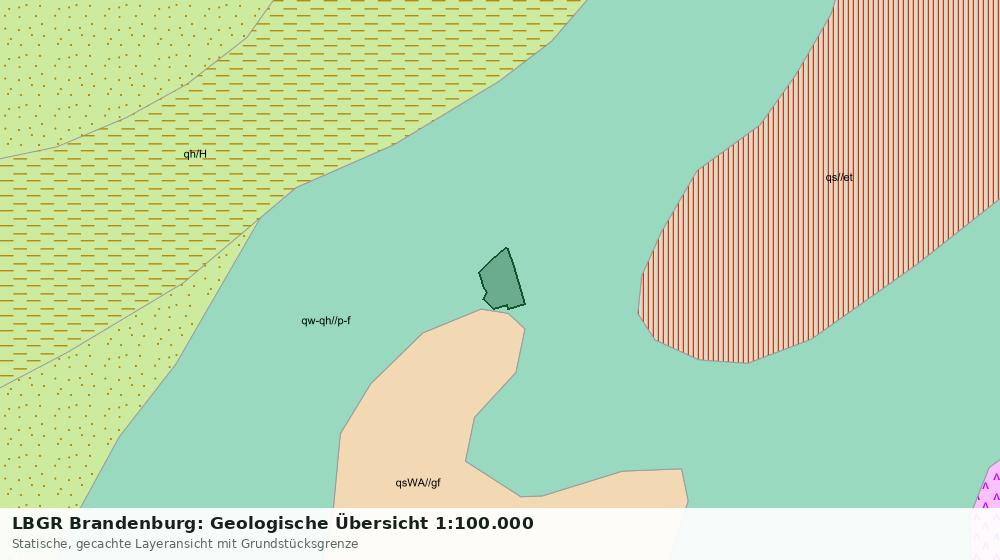 Statische Kartenansicht: LBGR Brandenburg: Geologische Übersicht 1:100.000