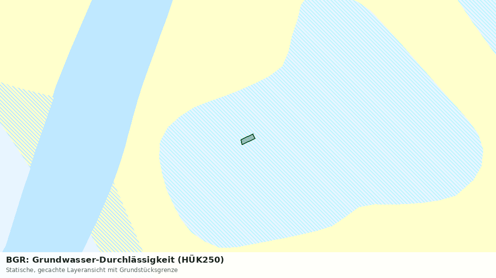 Statische Kartenansicht: BGR: Grundwasser-Durchlässigkeit (HÜK250)