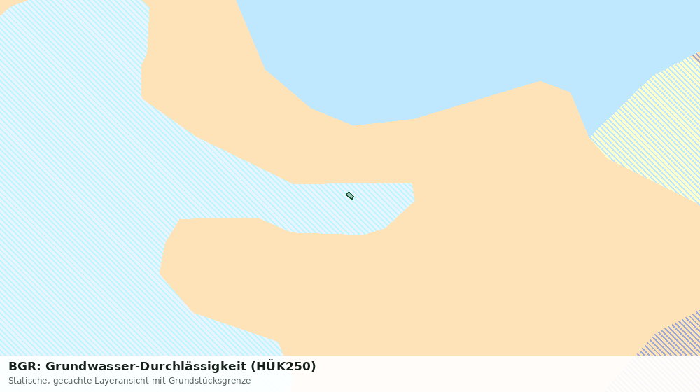Statische Kartenansicht: BGR: Grundwasser-Durchlässigkeit (HÜK250)