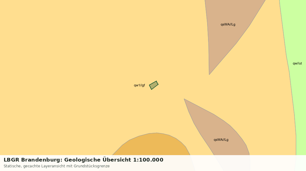 Statische Kartenansicht: LBGR Brandenburg: Geologische Übersicht 1:100.000