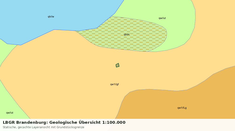 Statische Kartenansicht: LBGR Brandenburg: Geologische Übersicht 1:100.000