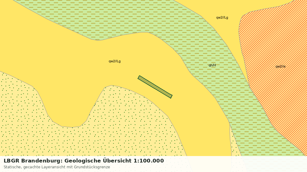 Statische Kartenansicht: LBGR Brandenburg: Geologische Übersicht 1:100.000