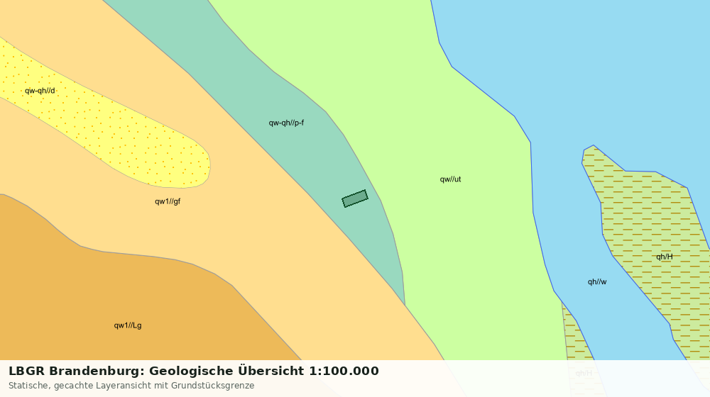 Statische Kartenansicht: LBGR Brandenburg: Geologische Übersicht 1:100.000
