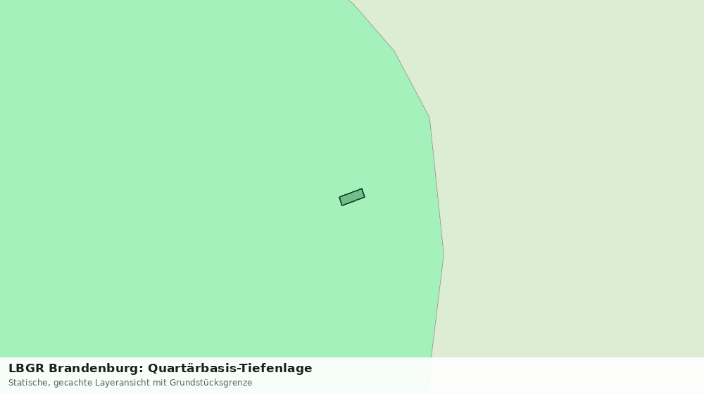 Statische Kartenansicht: LBGR Brandenburg: Quartärbasis-Tiefenlage