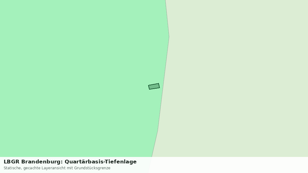 Statische Kartenansicht: LBGR Brandenburg: Quartärbasis-Tiefenlage