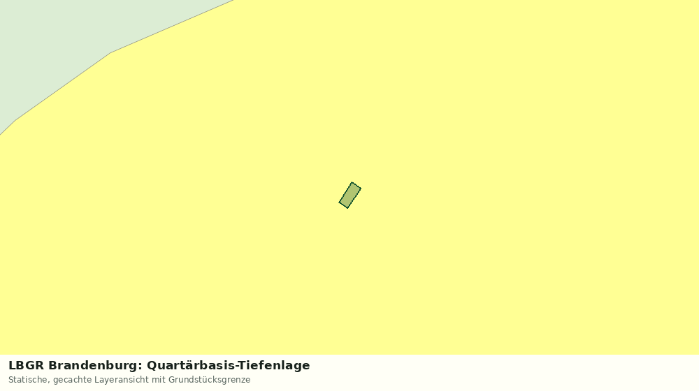 Statische Kartenansicht: LBGR Brandenburg: Quartärbasis-Tiefenlage