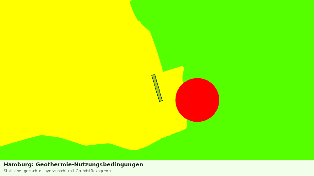 Statische Kartenansicht: Hamburg: Geothermie-Nutzungsbedingungen