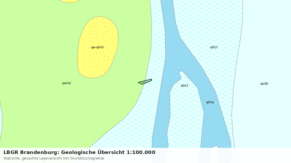 Statische Kartenansicht: LBGR Brandenburg: Geologische Übersicht 1:100.000