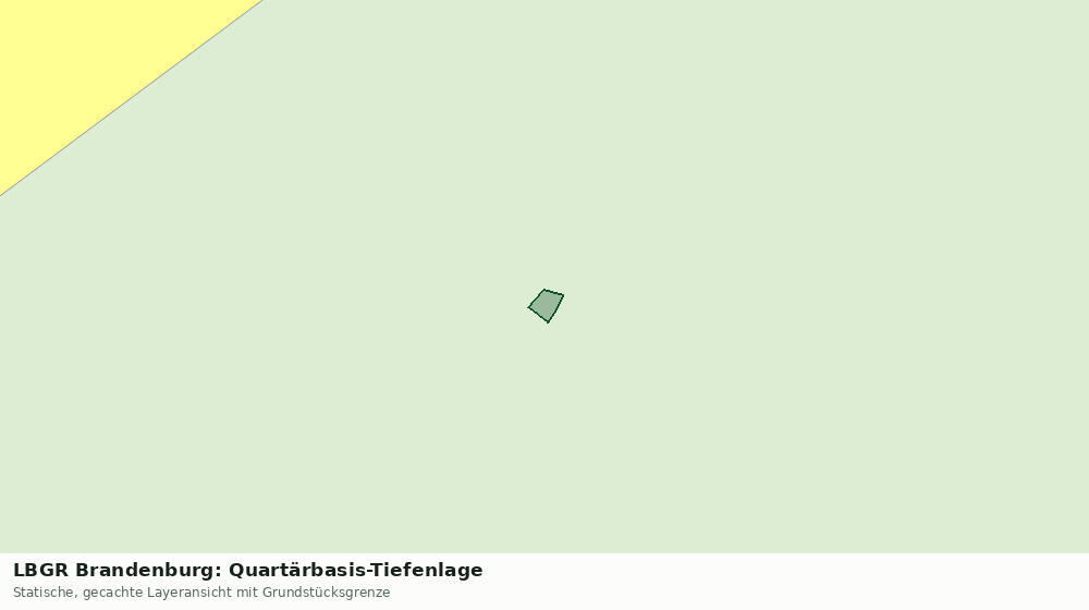 Statische Kartenansicht: LBGR Brandenburg: Quartärbasis-Tiefenlage
