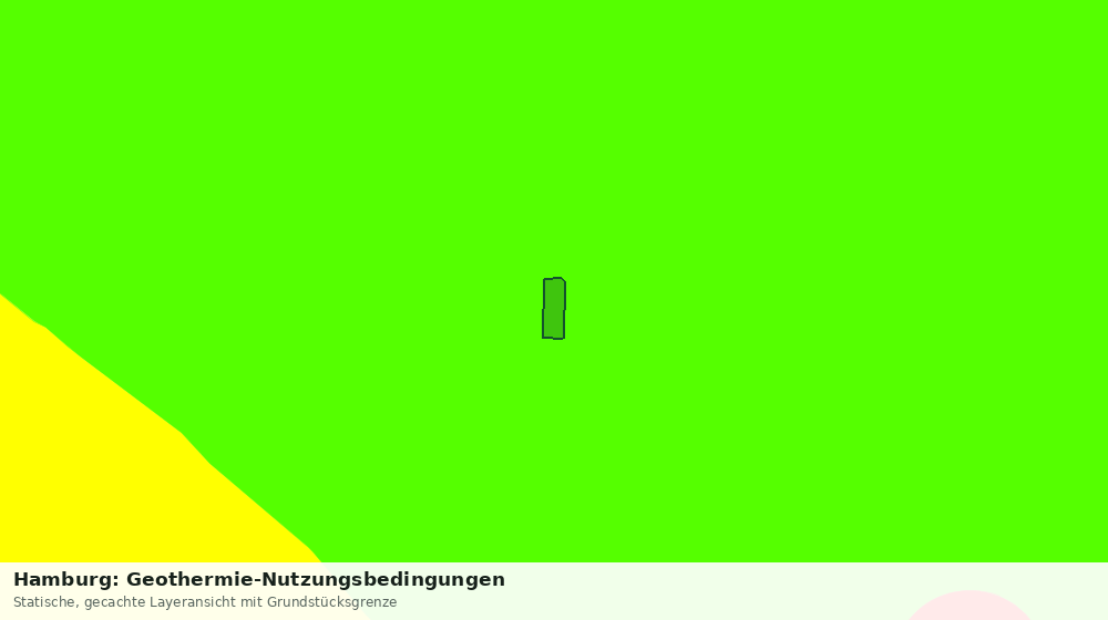 Statische Kartenansicht: Hamburg: Geothermie-Nutzungsbedingungen