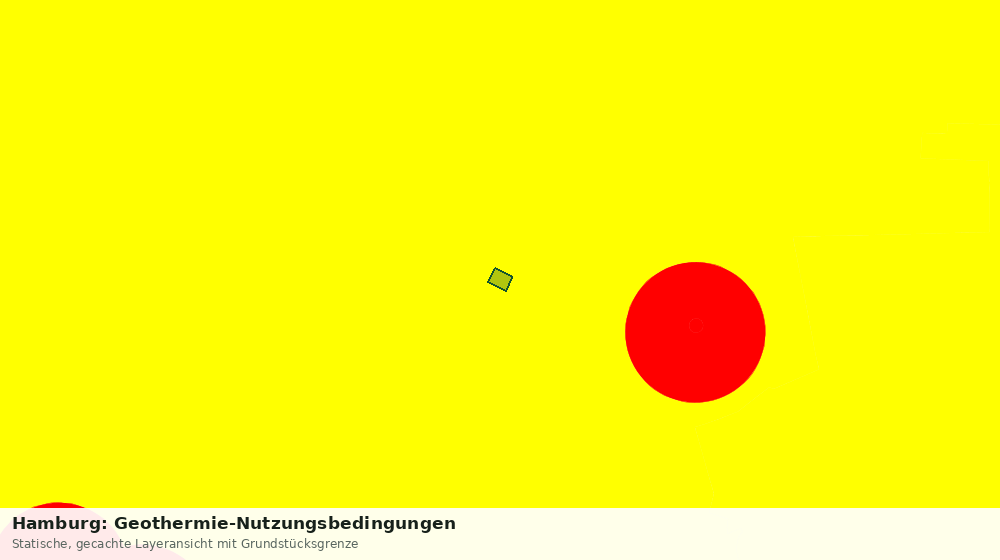 Statische Kartenansicht: Hamburg: Geothermie-Nutzungsbedingungen