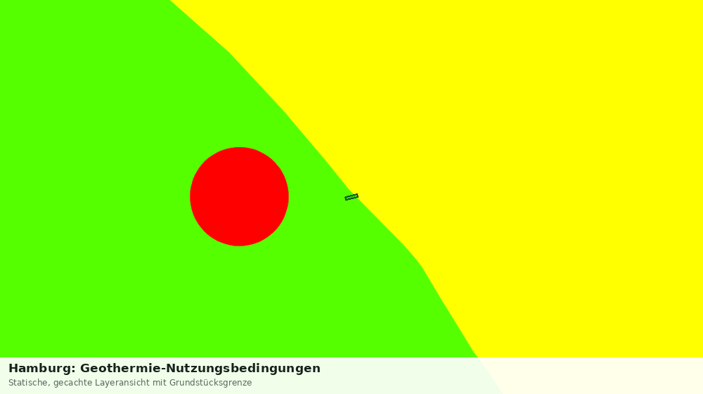 Statische Kartenansicht: Hamburg: Geothermie-Nutzungsbedingungen