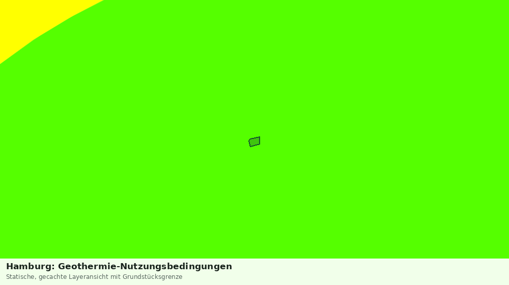 Statische Kartenansicht: Hamburg: Geothermie-Nutzungsbedingungen