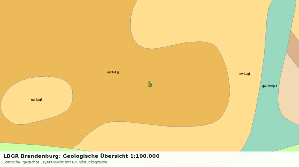 Statische Kartenansicht: LBGR Brandenburg: Geologische Übersicht 1:100.000