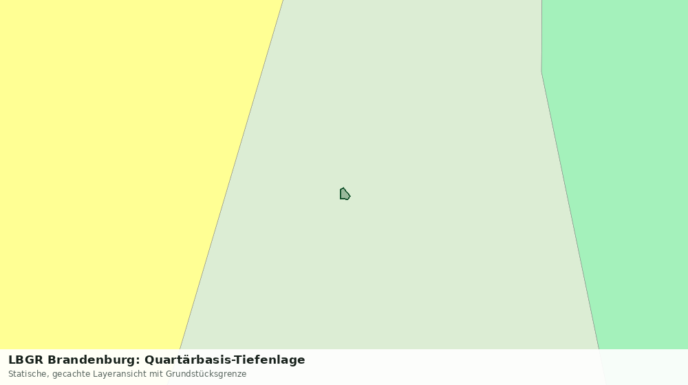 Statische Kartenansicht: LBGR Brandenburg: Quartärbasis-Tiefenlage