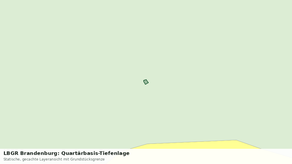 Statische Kartenansicht: LBGR Brandenburg: Quartärbasis-Tiefenlage