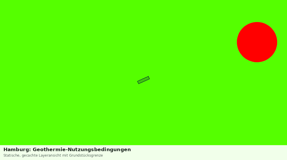 Statische Kartenansicht: Hamburg: Geothermie-Nutzungsbedingungen