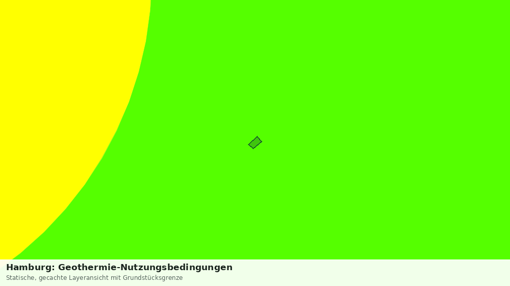 Statische Kartenansicht: Hamburg: Geothermie-Nutzungsbedingungen