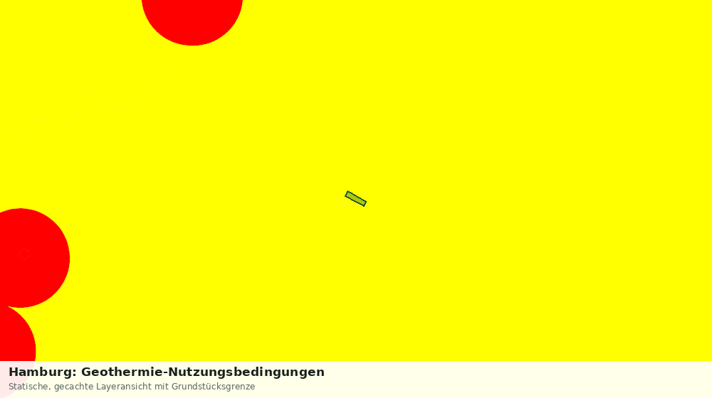 Statische Kartenansicht: Hamburg: Geothermie-Nutzungsbedingungen