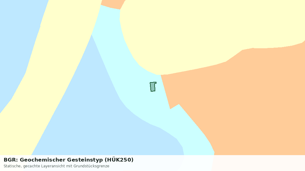 Statische Kartenansicht: BGR: Geochemischer Gesteinstyp (HÜK250)