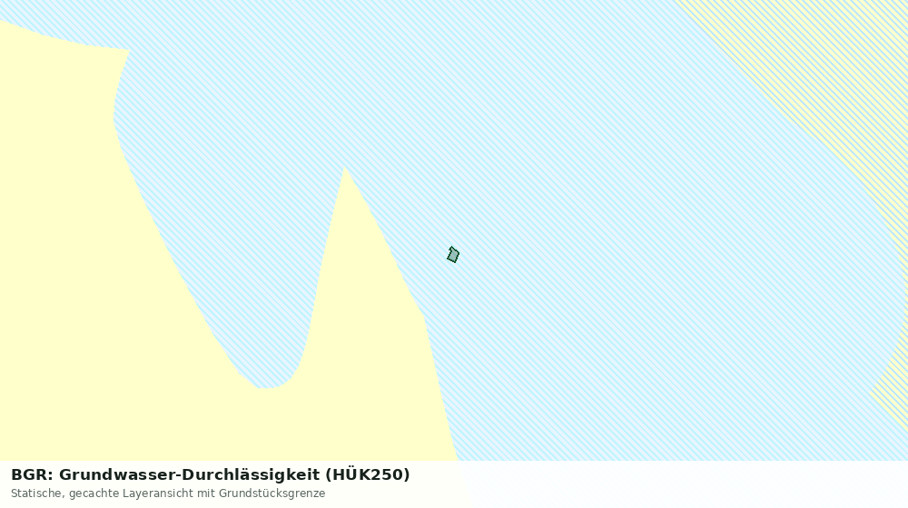 Statische Kartenansicht: BGR: Grundwasser-Durchlässigkeit (HÜK250)