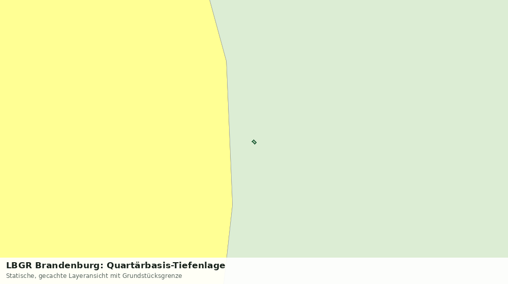 Statische Kartenansicht: LBGR Brandenburg: Quartärbasis-Tiefenlage