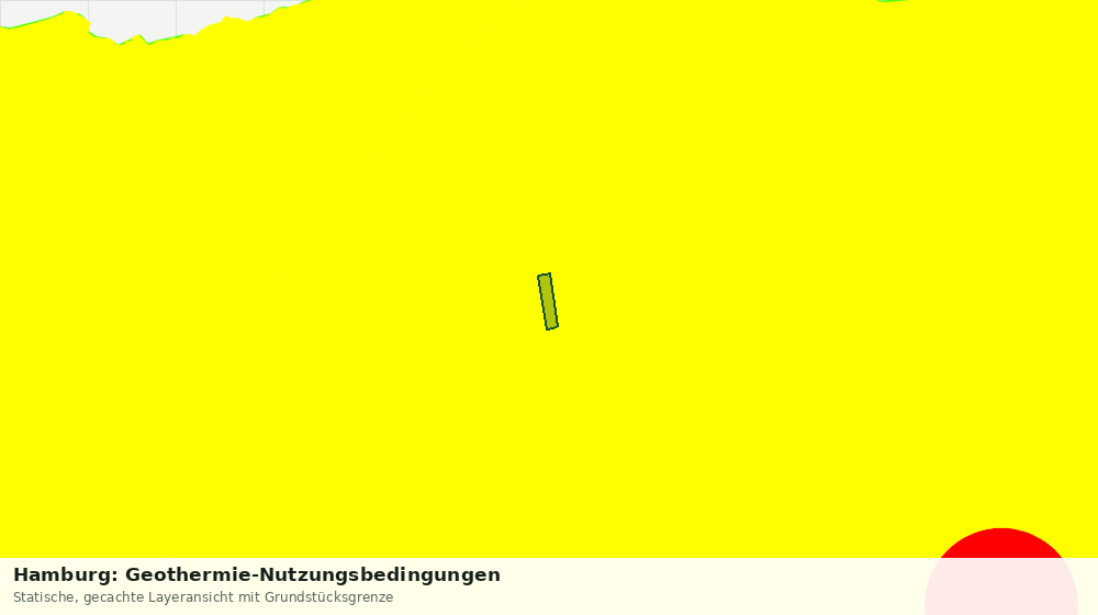 Statische Kartenansicht: Hamburg: Geothermie-Nutzungsbedingungen