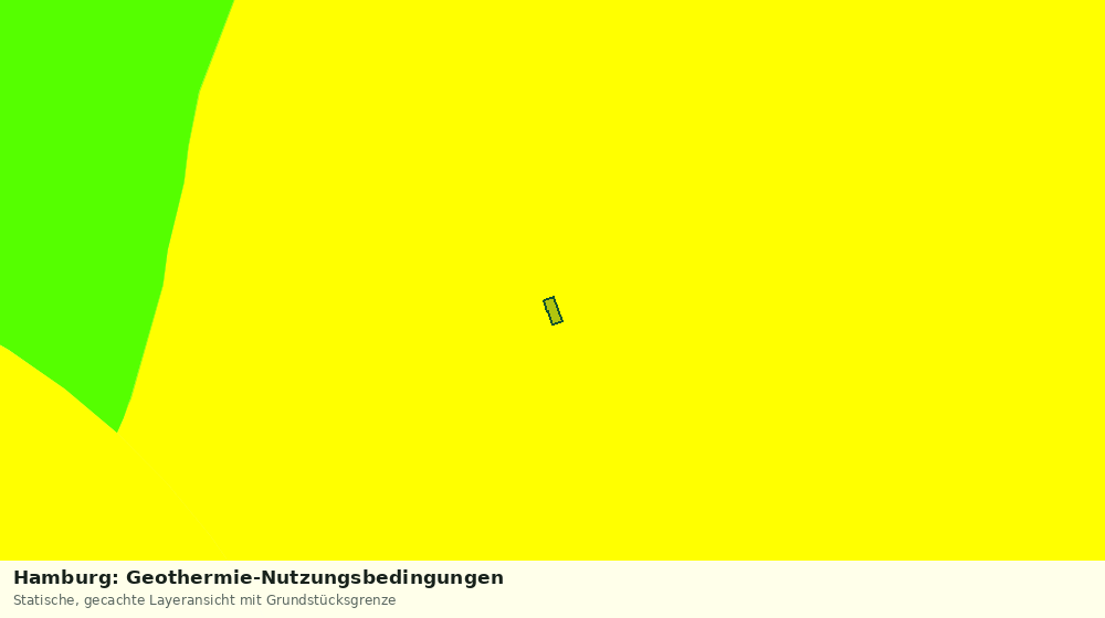 Statische Kartenansicht: Hamburg: Geothermie-Nutzungsbedingungen