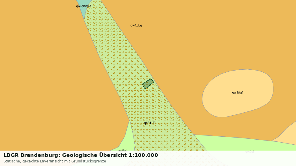 Statische Kartenansicht: LBGR Brandenburg: Geologische Übersicht 1:100.000