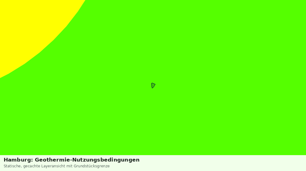 Statische Kartenansicht: Hamburg: Geothermie-Nutzungsbedingungen