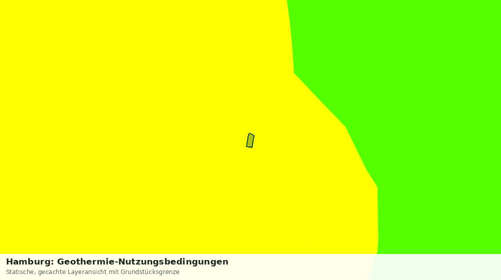 Statische Kartenansicht: Hamburg: Geothermie-Nutzungsbedingungen
