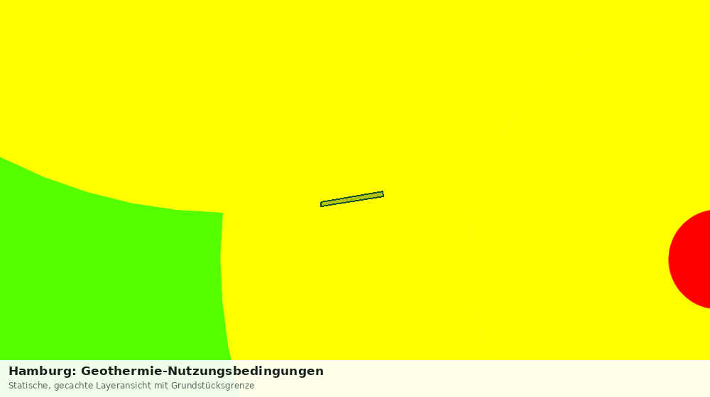 Statische Kartenansicht: Hamburg: Geothermie-Nutzungsbedingungen