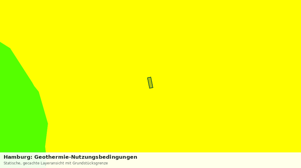 Statische Kartenansicht: Hamburg: Geothermie-Nutzungsbedingungen