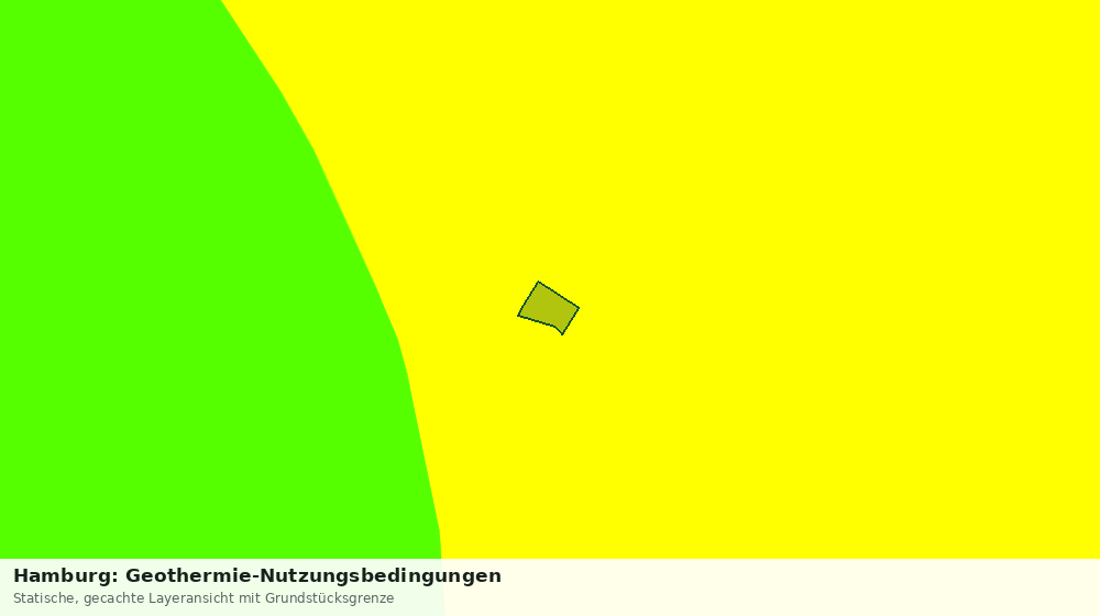 Statische Kartenansicht: Hamburg: Geothermie-Nutzungsbedingungen