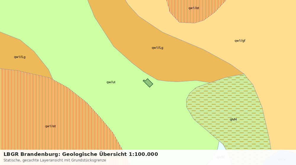 Statische Kartenansicht: LBGR Brandenburg: Geologische Übersicht 1:100.000