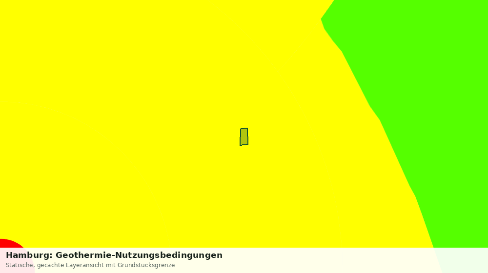 Statische Kartenansicht: Hamburg: Geothermie-Nutzungsbedingungen