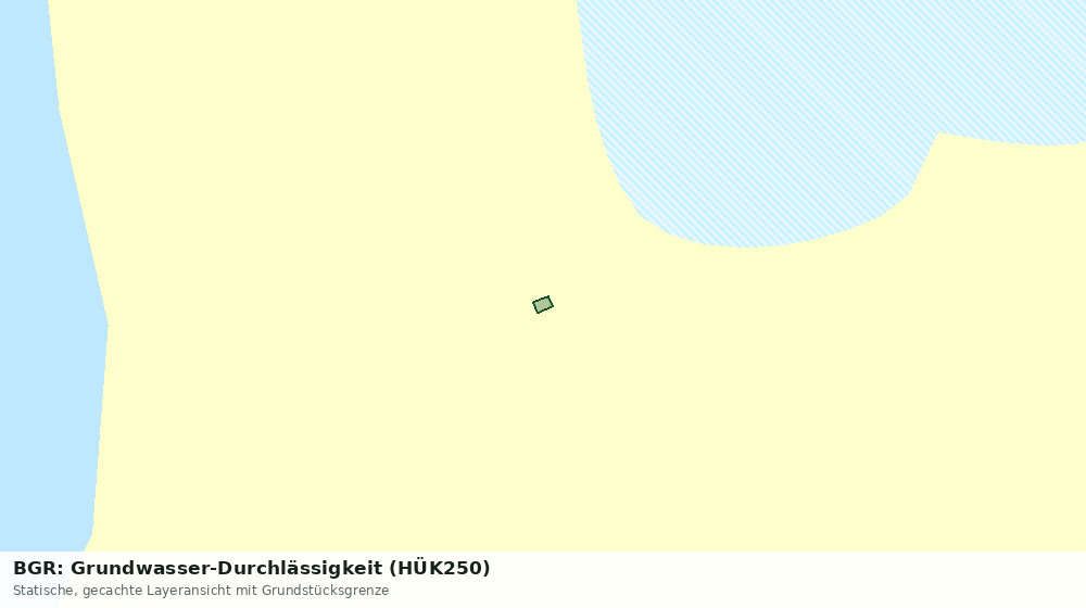 Statische Kartenansicht: BGR: Grundwasser-Durchlässigkeit (HÜK250)